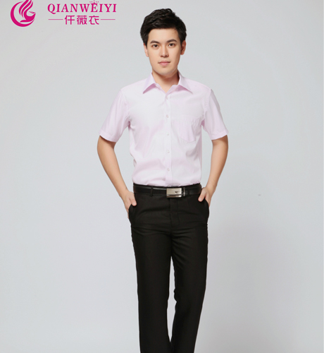 2015春季粉色常规短袖衬衫职业装