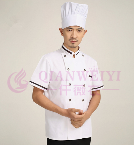 2015最新款春夏秋季酒店厨师长短袖工作厨师服