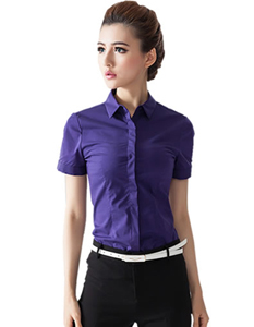 2015最新款春夏装工作服女装短袖衬衫